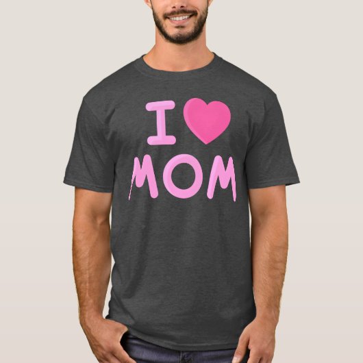 Ik hou van mama Moederdag  T-shirt (Voorkant)