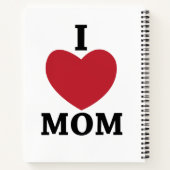 Ik hou van mama notitieboek (Achterkant)