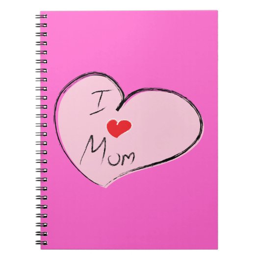 Ik hou van mama notitieboek (Voorkant)