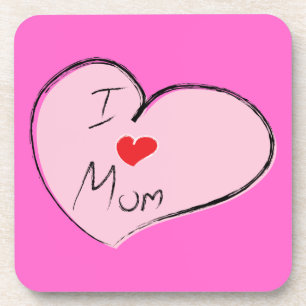 Ik hou van mama onderzetter