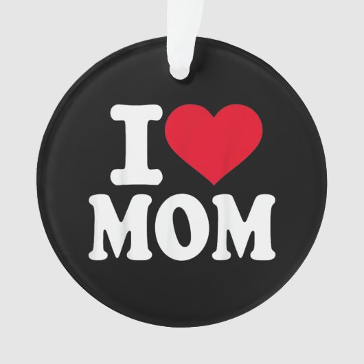 Ik hou van mama ornament (voorkant)