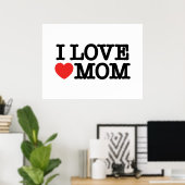 Ik hou van mama poster (Thuiskantoor)