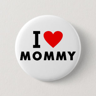 Ik hou van mama. ronde button 5,7 cm