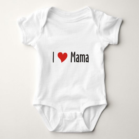 Ik hou van mama Shirt (Voorkant)