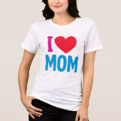 IK HOU VAN MAMA-SHIRT Tri-Blend SHIRT (Voorkant)