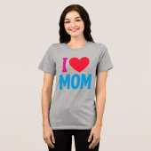 IK HOU VAN MAMA-SHIRT Tri-Blend SHIRT (Voorkant volledig)