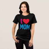 IK HOU VAN MAMA-SHIRT Tri-Blend SHIRT (Voorkant volledig)