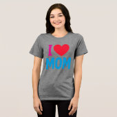 IK HOU VAN MAMA-SHIRT Tri-Blend SHIRT (Voorkant volledig)