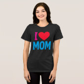 IK HOU VAN MAMA-SHIRT Tri-Blend SHIRT (Voorkant volledig)