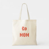 Ik hou van mama sinaasappel rood tote bag (Achterkant)