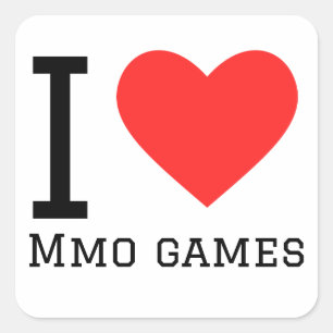 Ik hou van mama spelletjes vierkante sticker