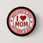 Ik hou van mama Std, 2¼ Inch Round Button (Voorkant)