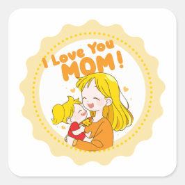 Ik hou van mama Sticker