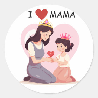 Ik hou van mama Sticker