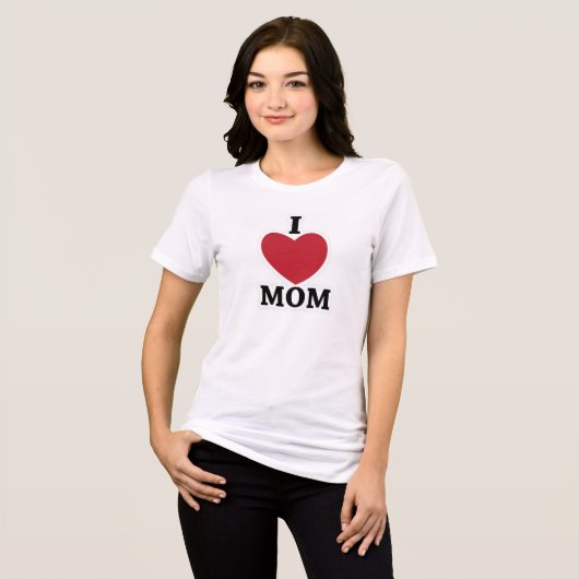"Ik hou van mama" T-shirt (Voorkant volledig)
