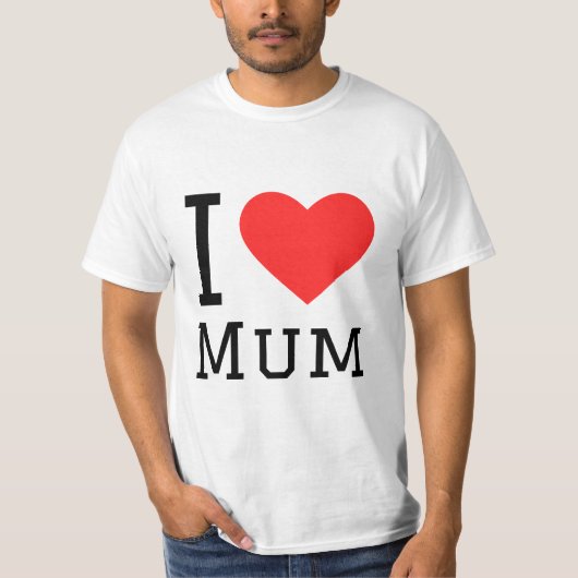 Ik hou van mama t-shirt (Voorkant)