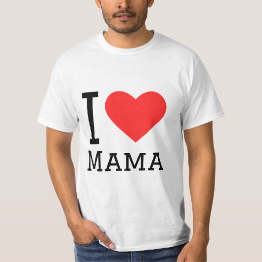 Ik hou van mama t-shirt (Voorkant)
