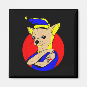 Ik hou van mama Tattoo Chihuahua Dog Mom Schattige Magneet