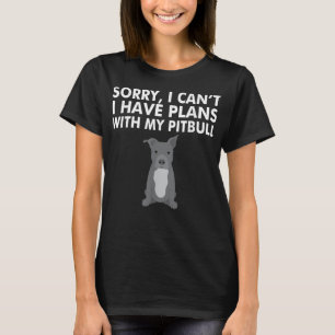 Ik hou van mama Tattoo Pitbull Hondenliefhebber Vr T-shirt