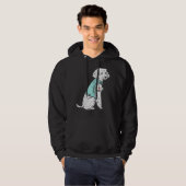 Ik hou van mama Tattoo schattig huisdier hond eige Hoodie (Voorkant volledig)