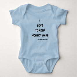 Ik hou van mama wakker houden | CLEVER-GEZEGDE | Romper