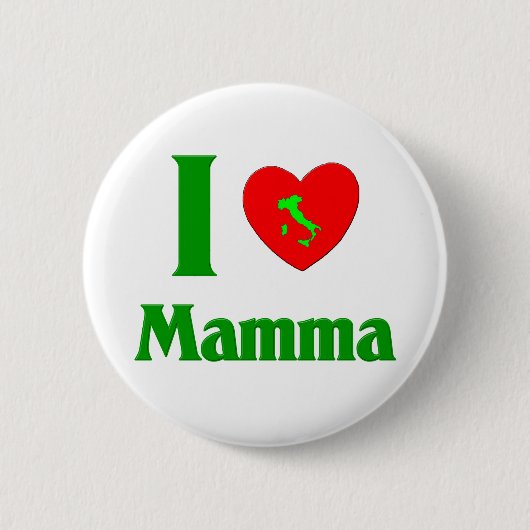 Ik hou van Mamma Ronde Button 5,7 Cm (Voorkant)