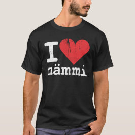 Ik hou van Mämmi Basic Donkere T-shirt