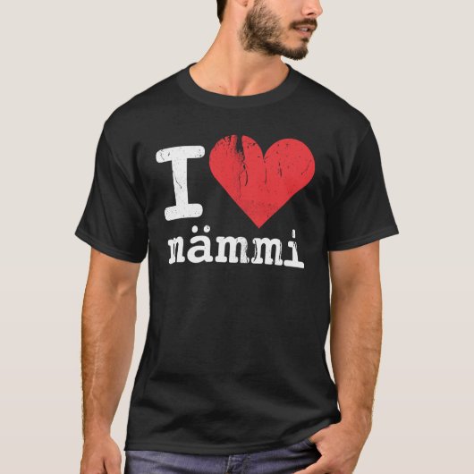Ik hou van Mämmi Basic Donkere T-shirt (Voorkant)