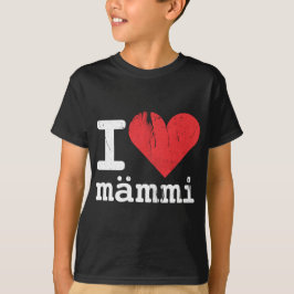 Ik hou van Mämmi Kids donkere T-shirt