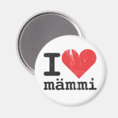 Ik hou van Mämmi-magneet Magneet (Voorkant / Achterkant)