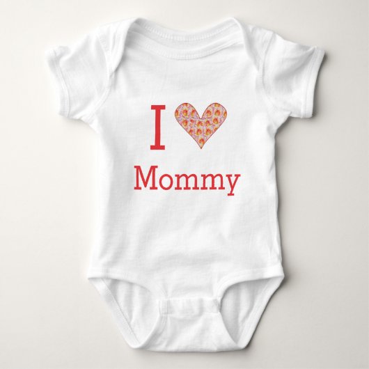 Ik hou van mammie Baby T-shirt (Voorkant)