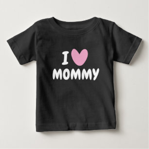 Ik hou van mammie leuk baby t-shirt voor pasgebore
