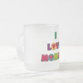 Ik hou van mammie T-shirts en cadeaus Matglas Koffiemok (Voorkant links)
