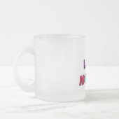 Ik hou van mammie T-shirts en cadeaus Matglas Koffiemok (Links)