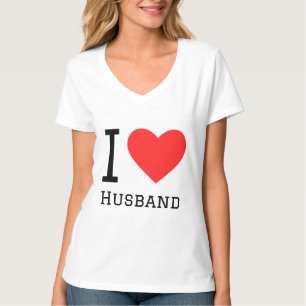 Ik hou van man-plein-sticker t-shirt