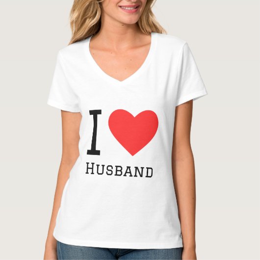 Ik hou van man-plein-sticker t-shirt (Voorkant)