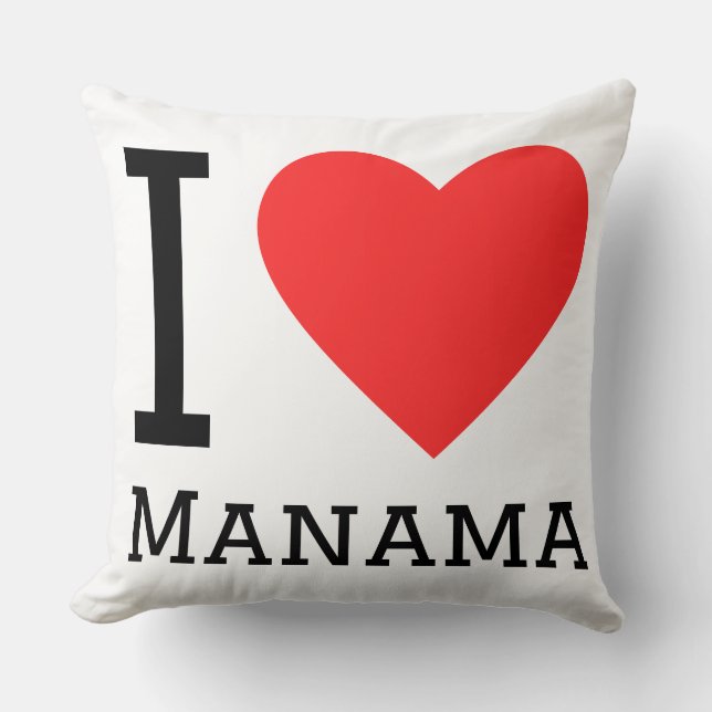 Ik hou van manama kussen (Voorkant)