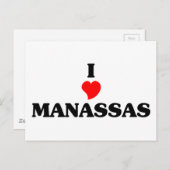 Ik hou van Manassas Briefkaart (Voorkant / Achterkant)