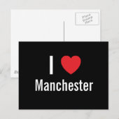 Ik hou van Manchester Briefkaart (Voorkant / Achterkant)