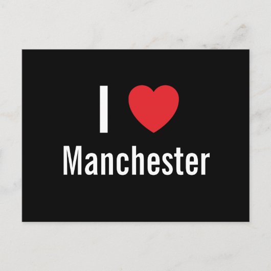 Ik hou van Manchester Briefkaart (Voorkant)