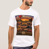 IK HOU van Mandan bij Zonsondergang T-shirt (Voorkant)