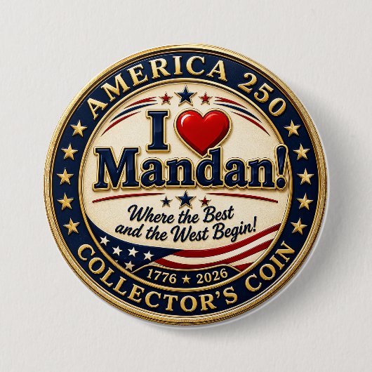 IK HOU VAN Mandan Knop Ronde Button 7,6 Cm (Voorkant)