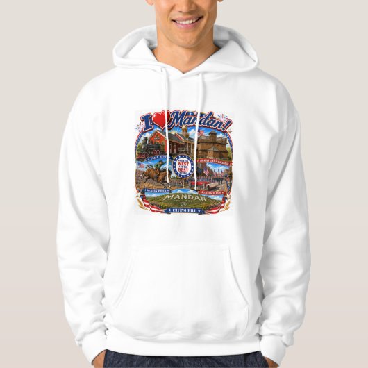 Ik HOU VAN Mandan Sweatshirt (Voorkant)