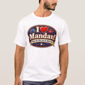 Ik HOU van Mandan T-shirt (Voorkant)
