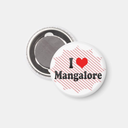 Ik hou van Mangalore, India Magneet (Voorkant / Achterkant)