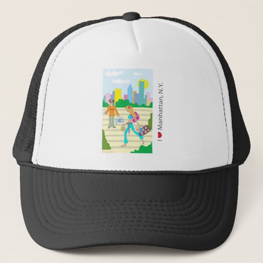 Ik hou van Manhattan, NY Trucker Pet (Voorkant)