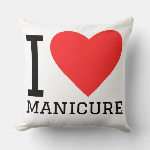 Ik hou van manicure kussen