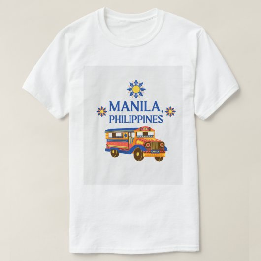 Ik hou van Manila FILIPPIJNEN T-shirt (Design voorkant)