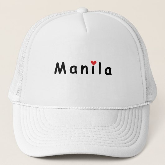 Ik hou van Manilla Trucker Pet (Voorkant)