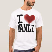 Ik hou van Manly T-shirt (Voorkant)